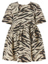 Ganni Zebra Denim Dress Multicolor