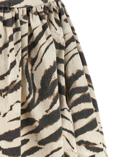 Ganni Zebra Denim Dress Multicolor