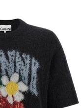 Ganni Strawberry Sweater Black