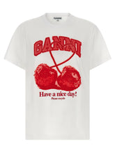 Ganni Cherry T-shirt Red