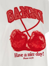 Ganni Cherry T-shirt Red