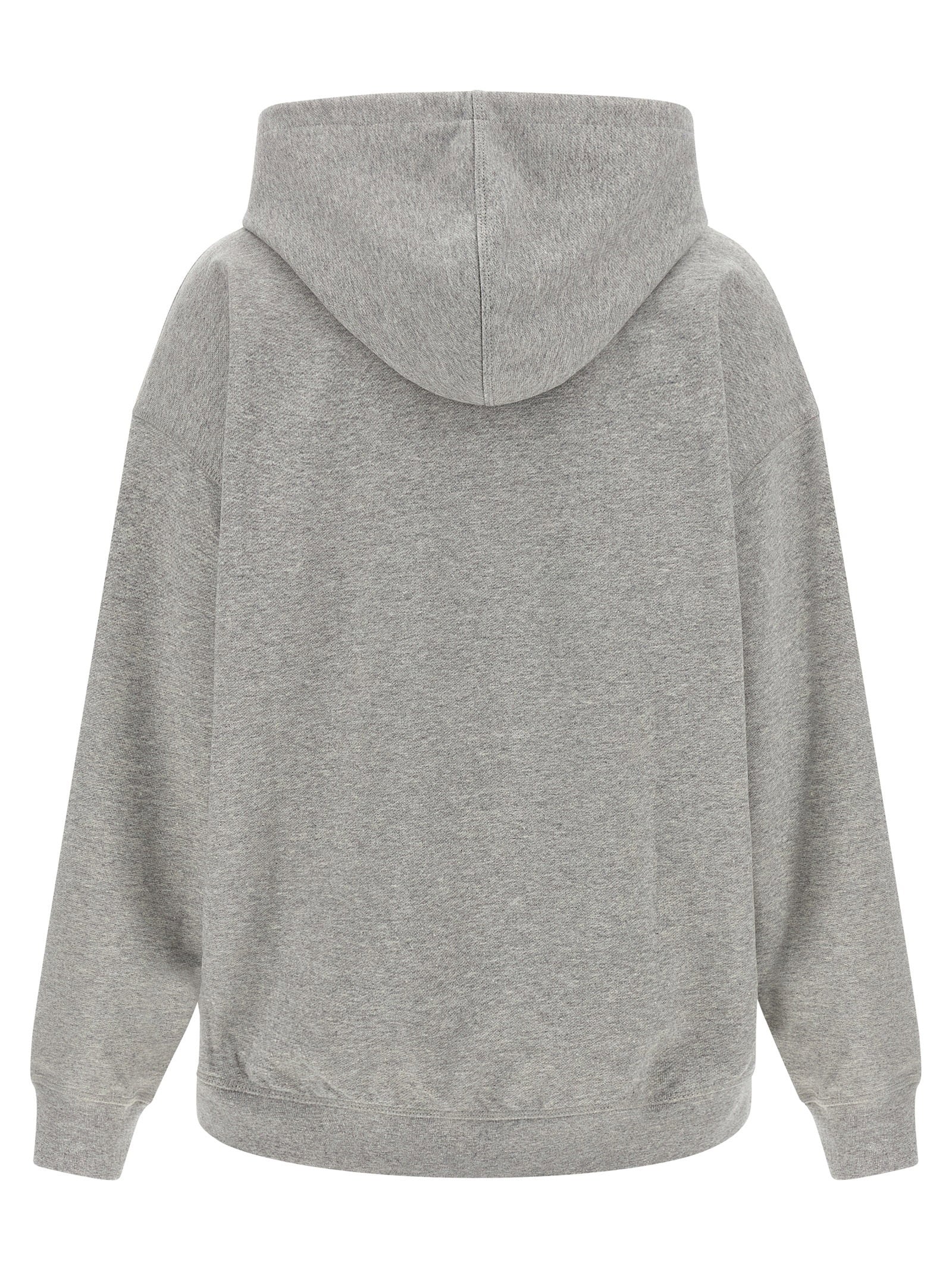 Ganni Grey Tiger Hoodie Gray
