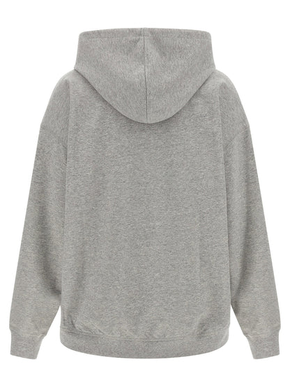 Ganni Grey Tiger Hoodie Gray