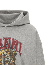 Ganni Grey Tiger Hoodie Gray