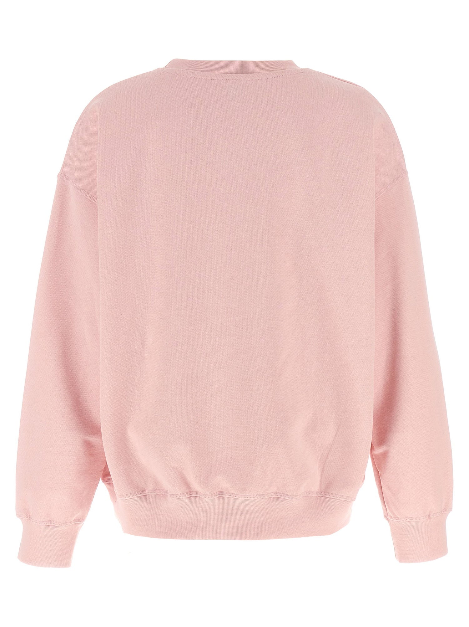 Ganni Front Print Sweatshirt Pink