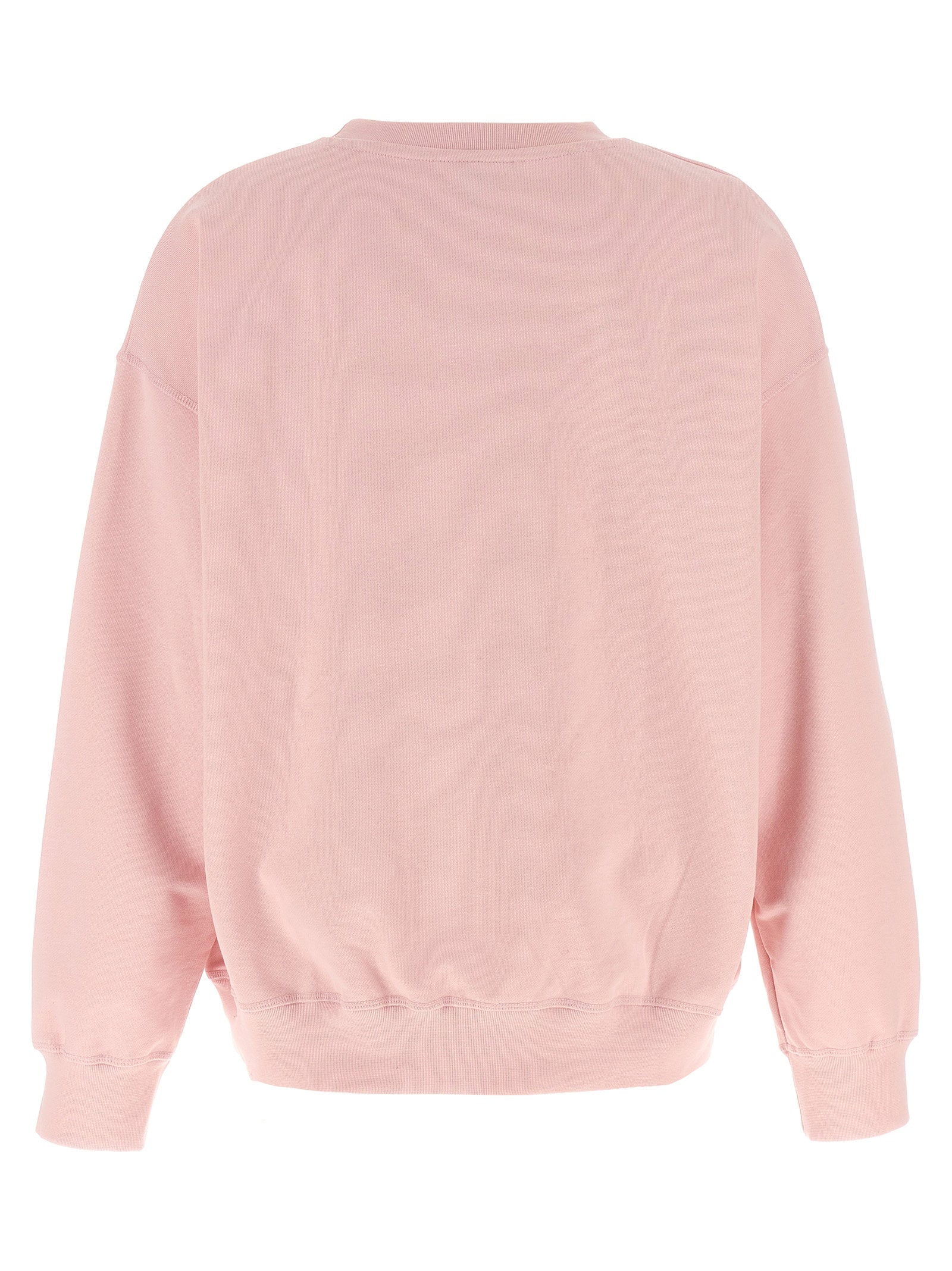 Ganni Front Print Sweatshirt Pink