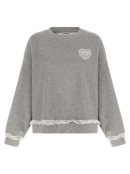 Ganni Isoli Sweatshirt Gray
