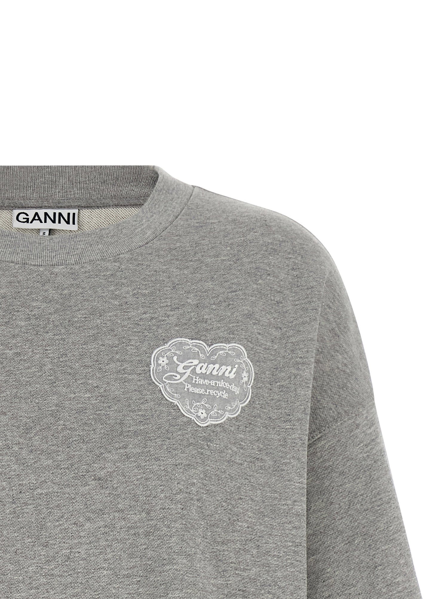 Ganni Isoli Sweatshirt Gray