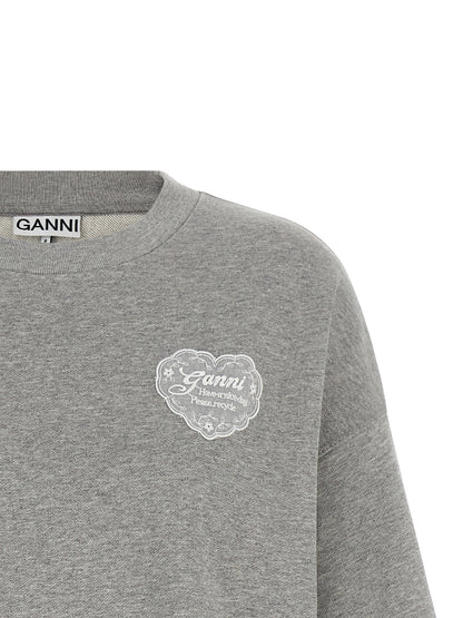 Ganni Isoli Sweatshirt Gray
