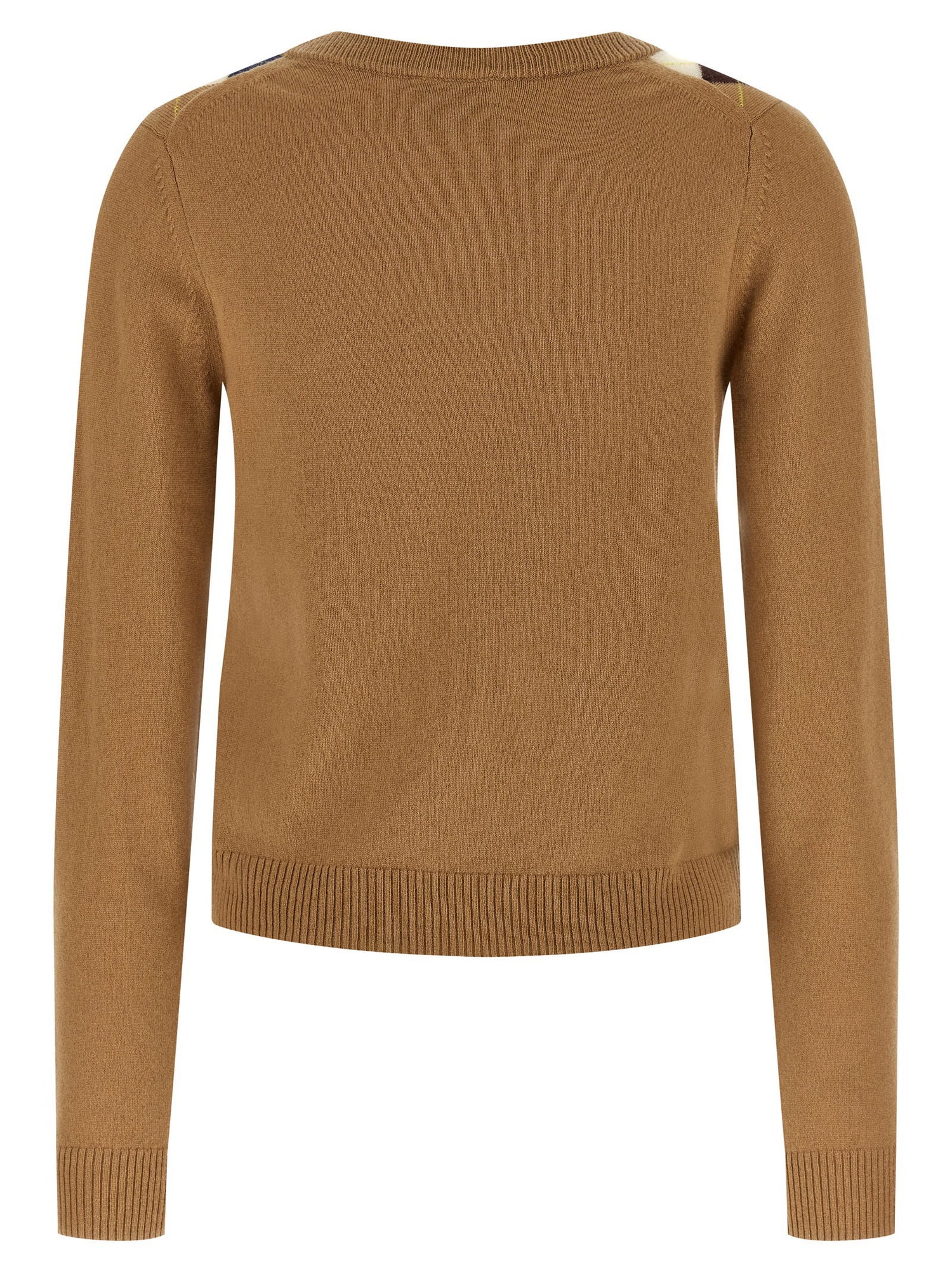 Ganni Diamond-shaped Cardigan Beige