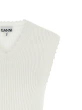 Ganni Cotton Crochet Vest White