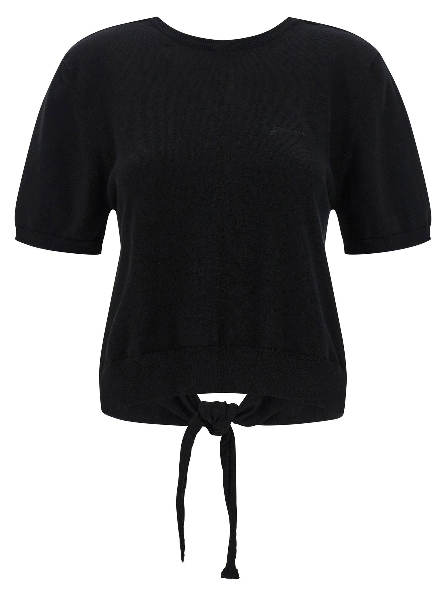 Ganni Bare Back Sweater Black