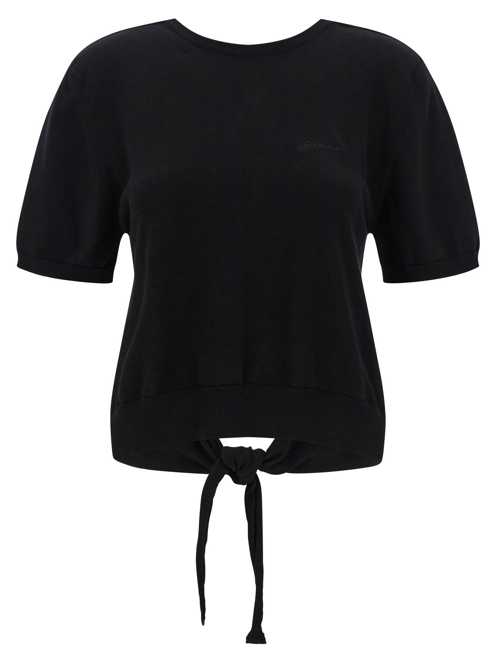 Ganni Bare Back Sweater Black