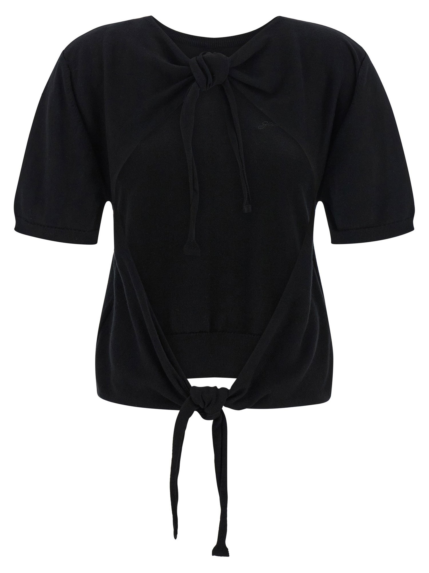 Ganni Bare Back Sweater Black