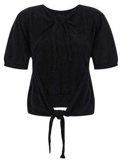 Ganni Bare Back Sweater Black