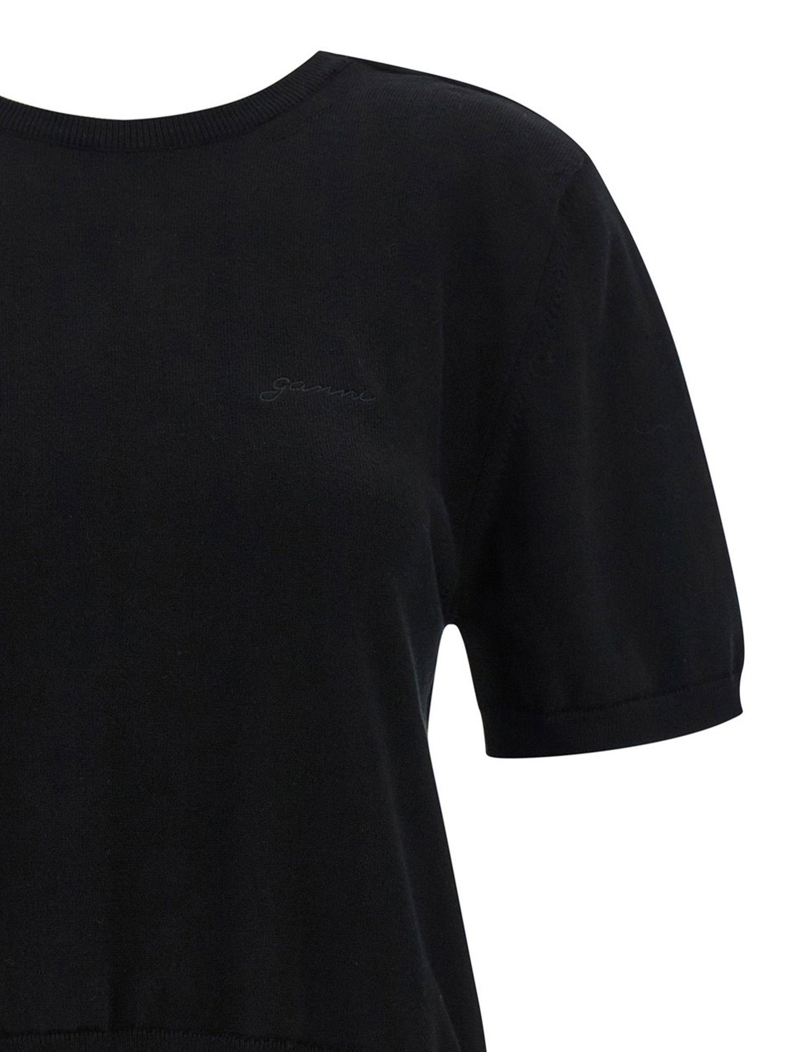 Ganni Bare Back Sweater Black
