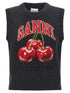 Ganni Cherry Vest Black