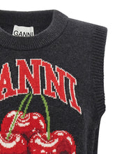 Ganni Cherry Vest Black