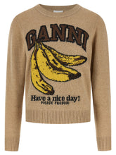 Ganni Banane Sweater Beige