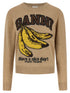 Ganni Banane Sweater Beige