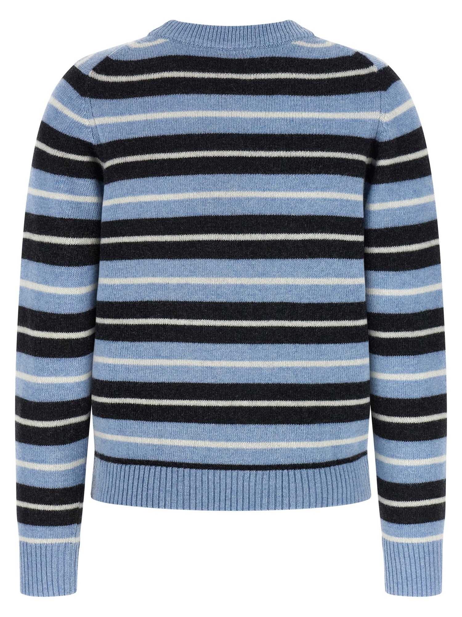 Ganni Graphic Wool Sweater Light blue