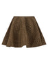 Ganni Crinckled Taffetà Skirt Brown