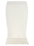 Ganni Cotton Crochet Skirt White