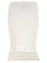 Ganni Cotton Crochet Skirt White
