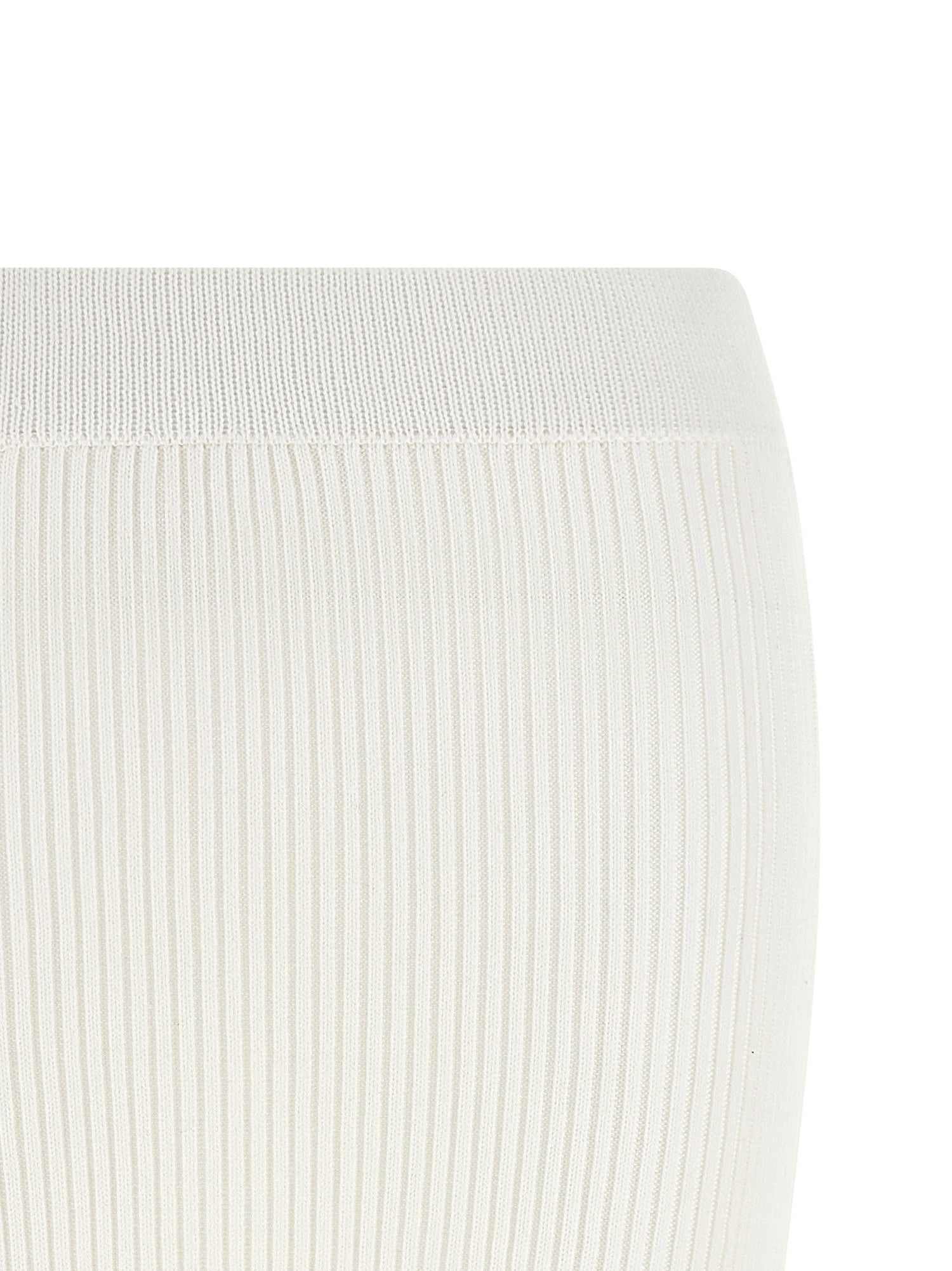Ganni Cotton Crochet Skirt White