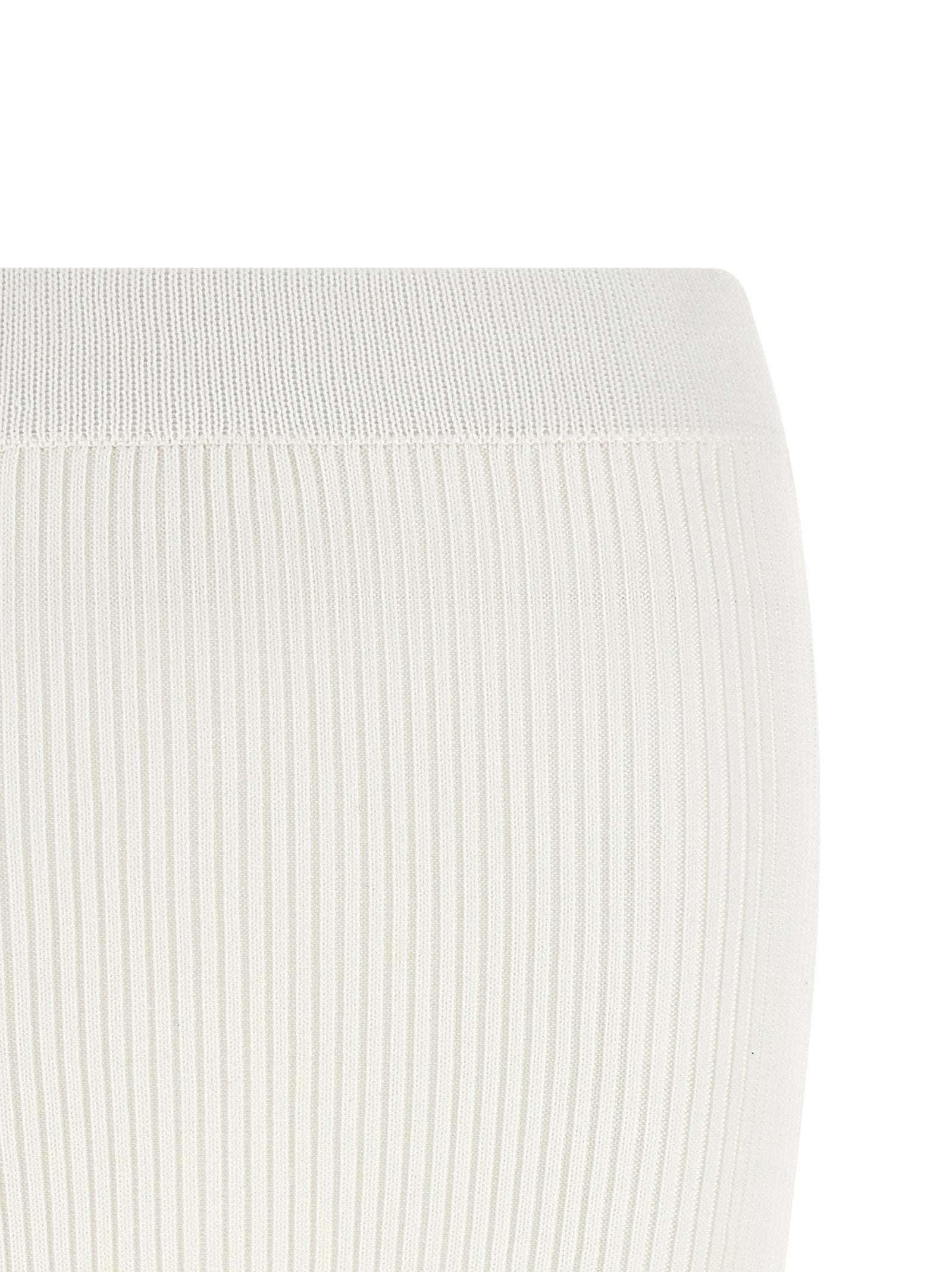 Ganni Cotton Crochet Skirt White