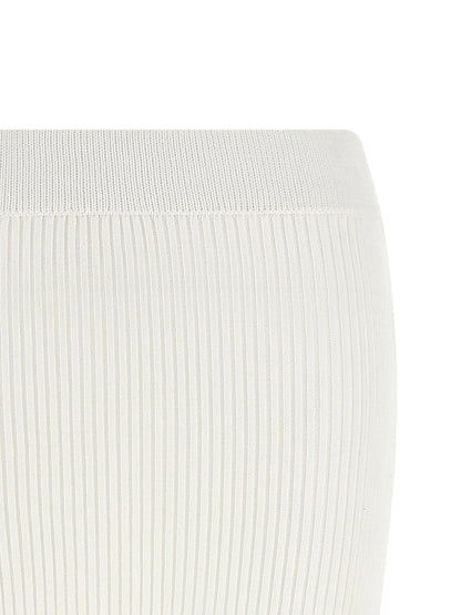 Ganni Cotton Crochet Skirt White