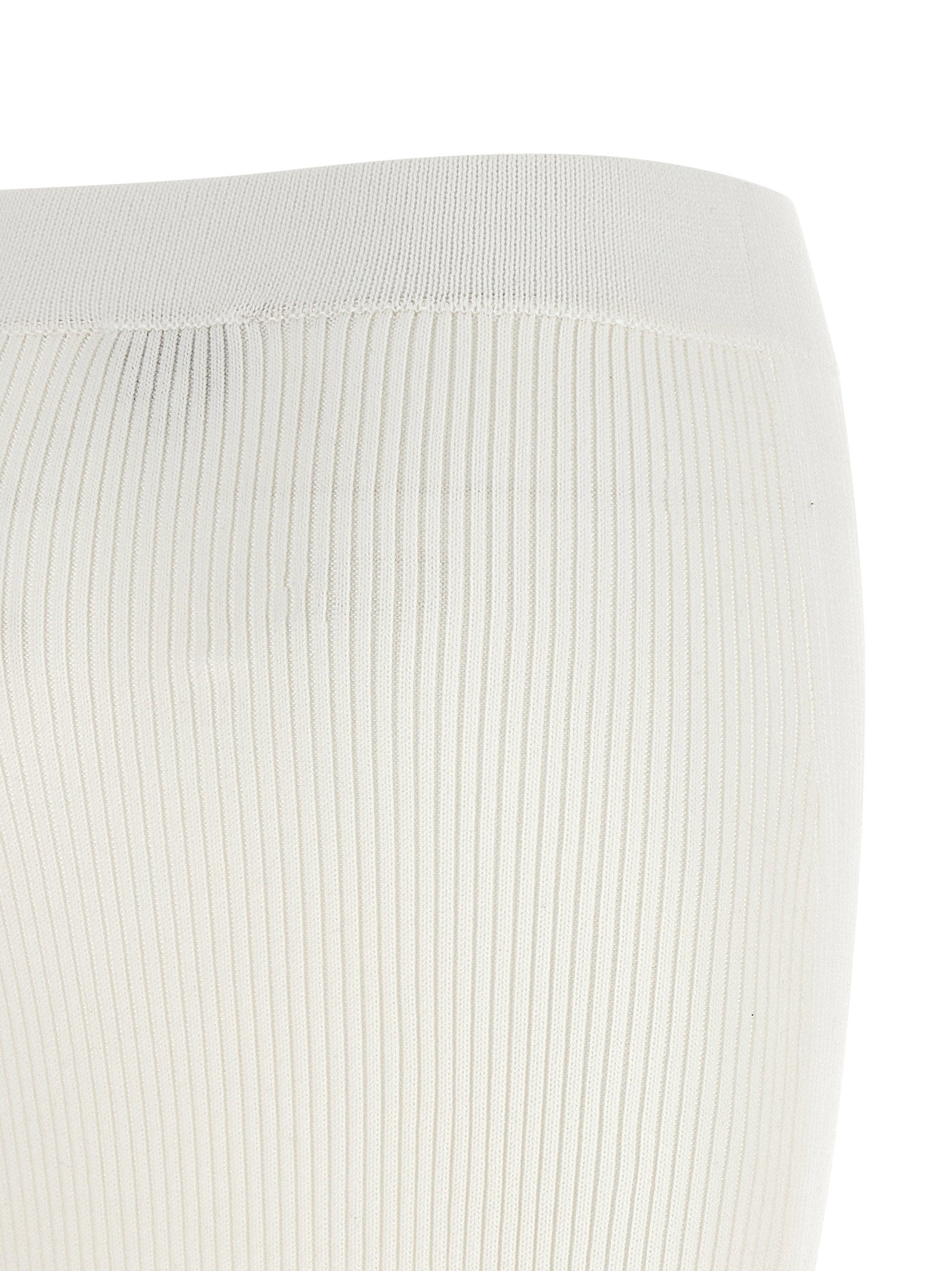 Ganni Cotton Crochet Skirt White
