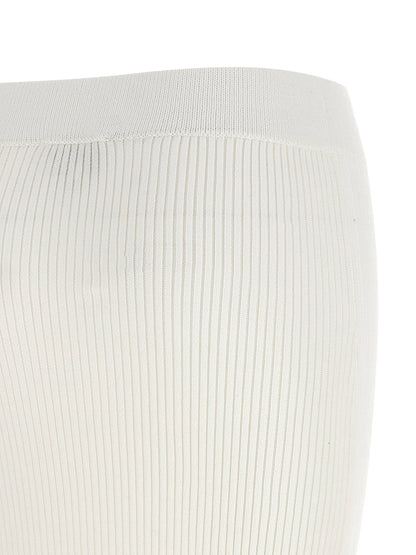 Ganni Cotton Crochet Skirt White
