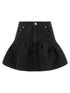 Ganni Lurex Denim Skirt Black  