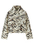 Ganni Laminated Fabric Jacket Multicolor