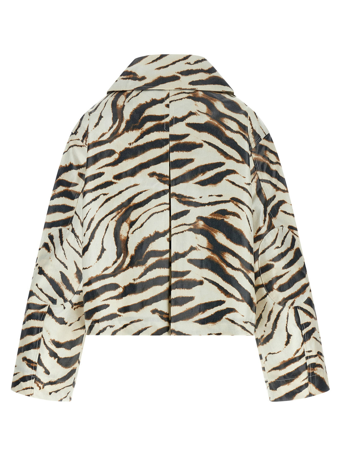 Ganni Laminated Fabric Jacket Multicolor