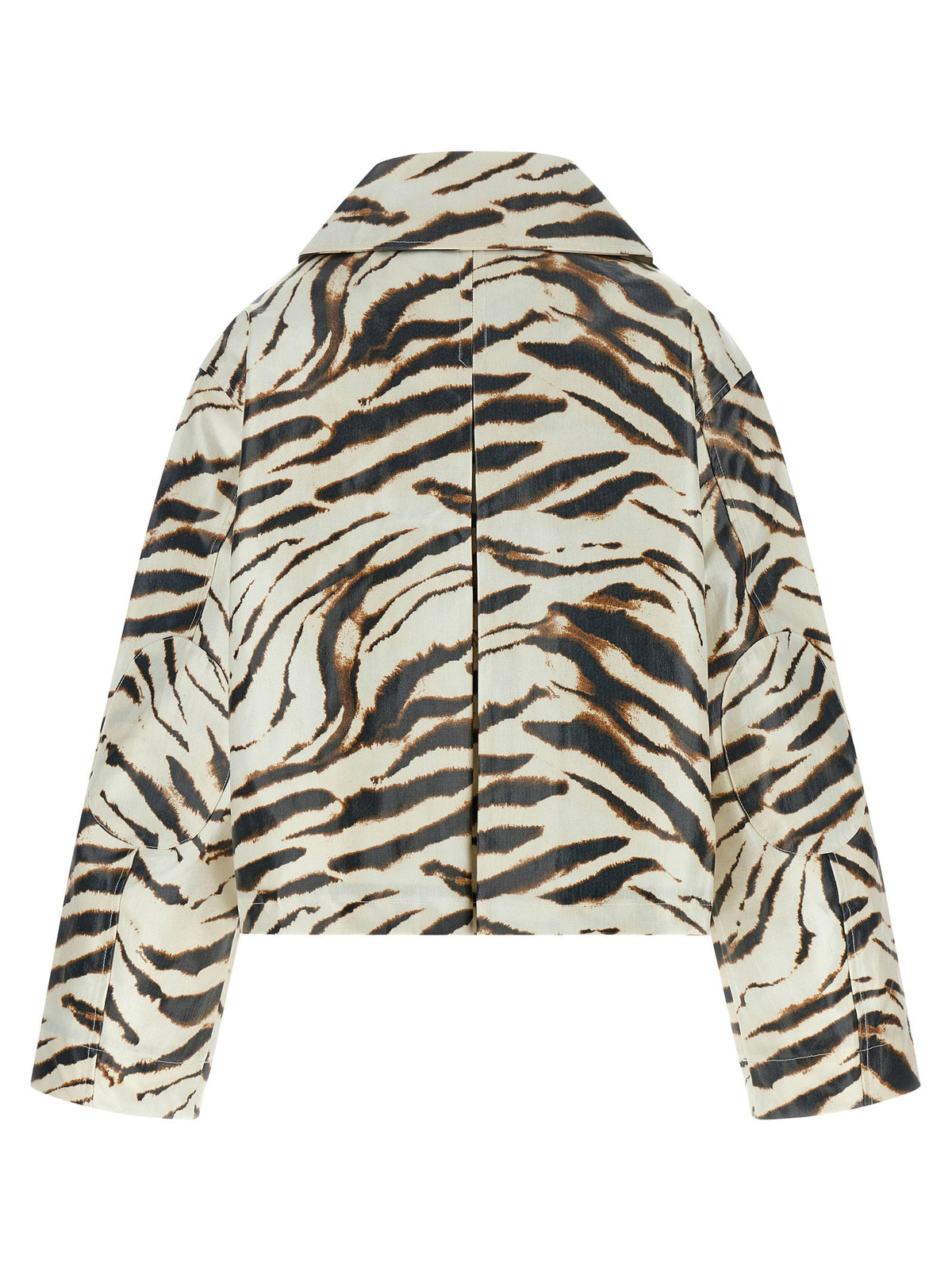 Ganni Laminated Fabric Jacket Multicolor