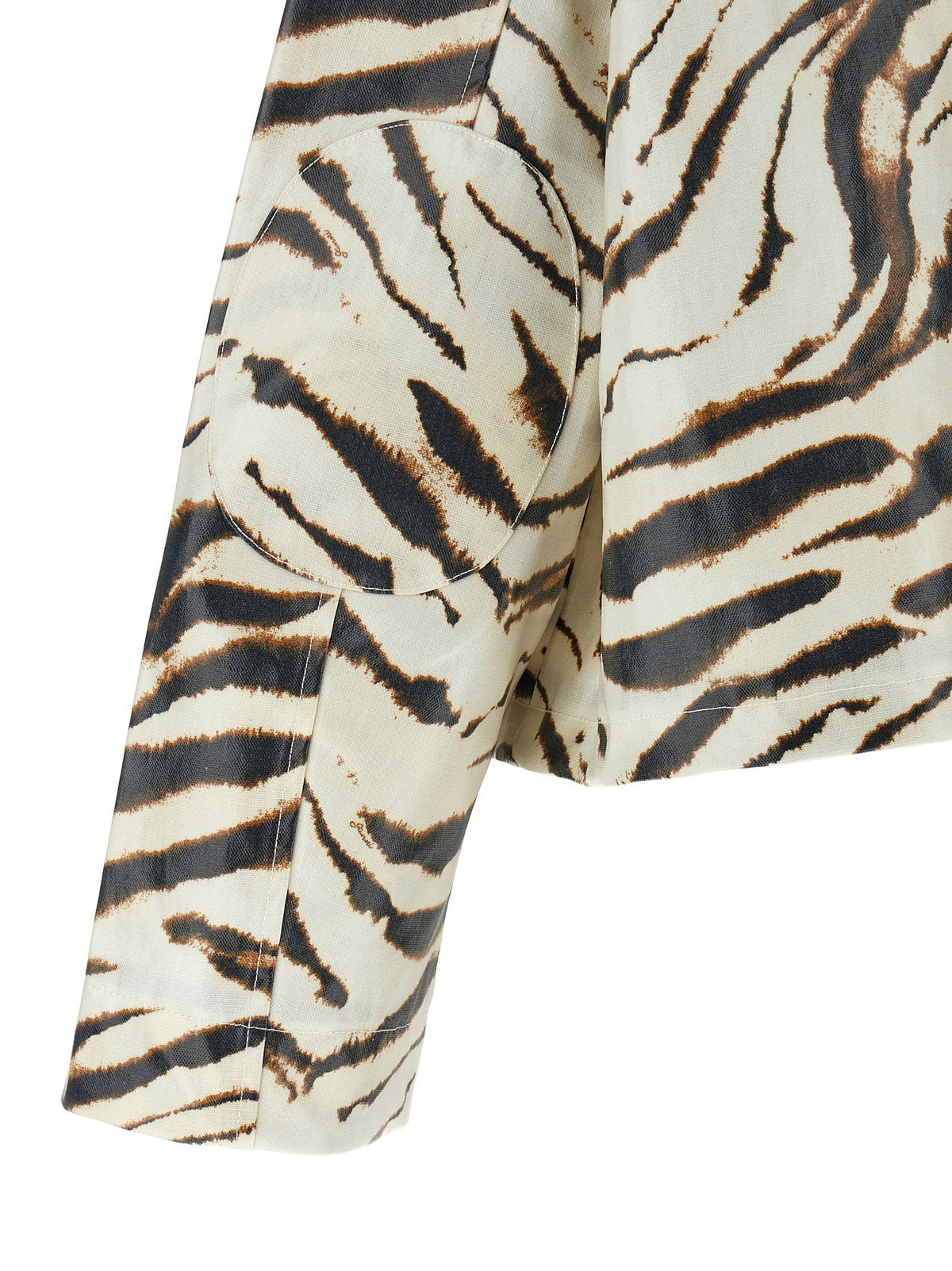 Ganni Laminated Fabric Jacket Multicolor