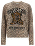 Ganni Tiger Sweater Beige