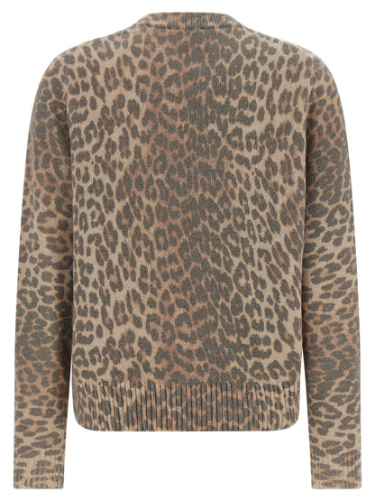 Ganni Tiger Sweater Beige