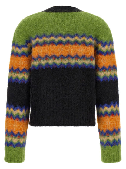 Ganni Fair Isle Sweater Multicolor