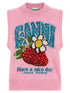 Ganni Strawberry Vest Pink