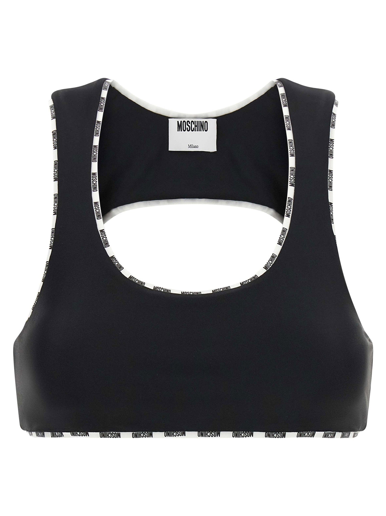 Moschino Sporty Top White/black