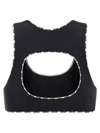 Moschino Sporty Top White/black