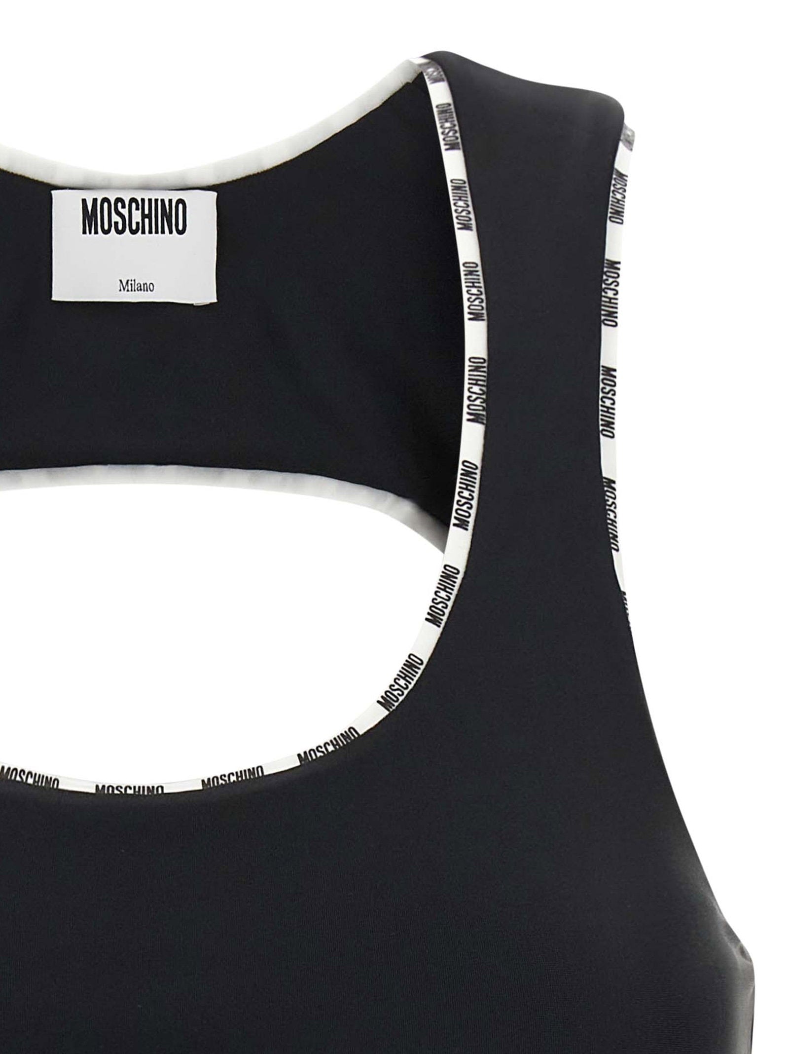 Moschino Sporty Top White/black