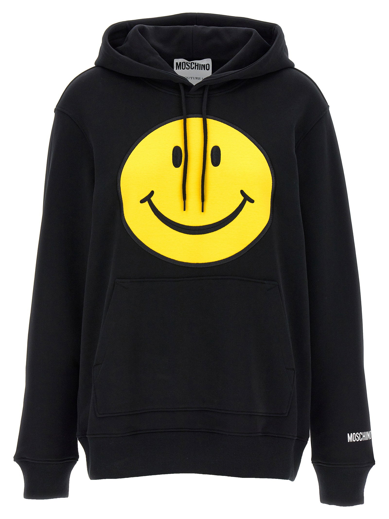 Moschino Smiley Hoodie Black