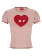 Diesel T-uncuties-long-s5 T-shirt Pink