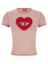 Diesel T-uncuties-long-s5 T-shirt Pink