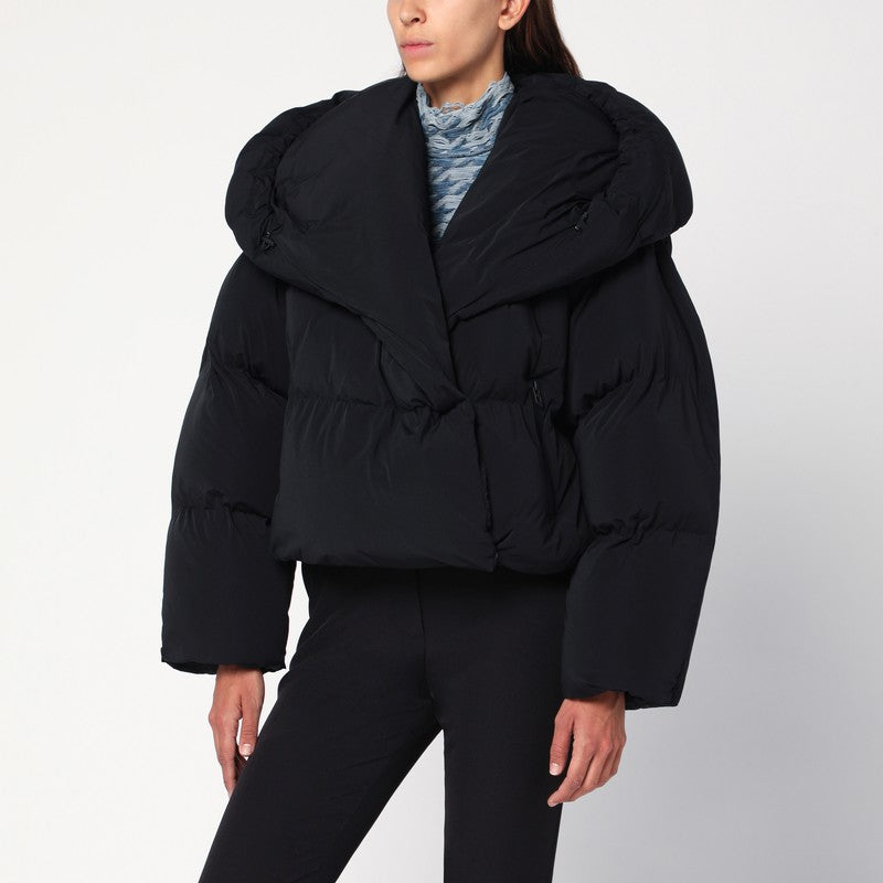Diesel W-Iley-T1 Wrap Padded Jacket Black black