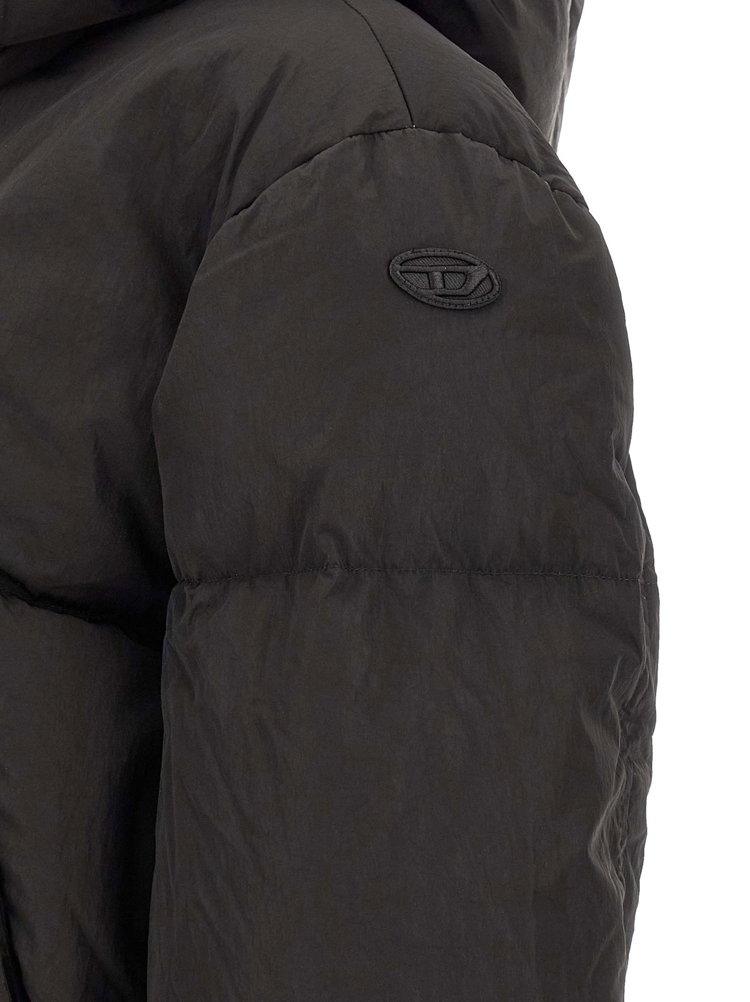 Diesel W-peyt-short-new-wd Down Jacket Black